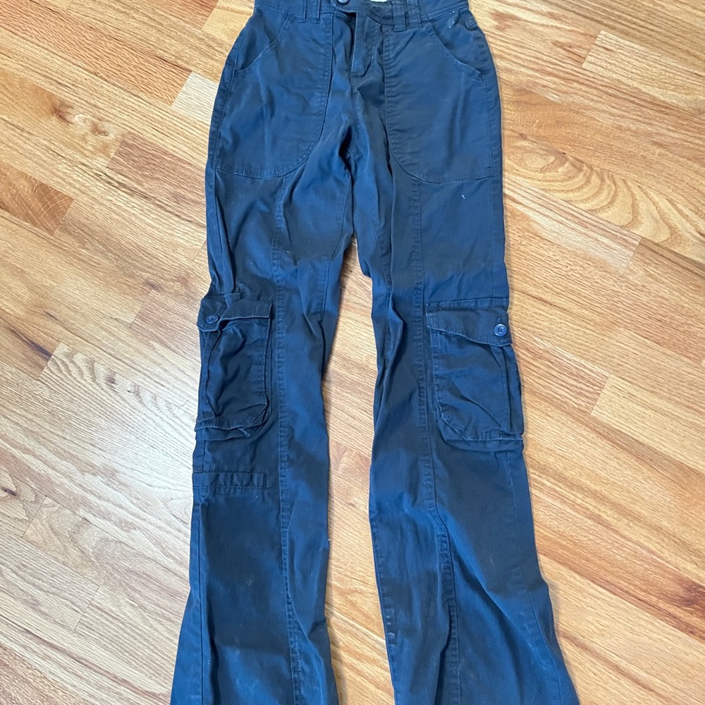 Cotton On Black Cargo Pants Straight Leg